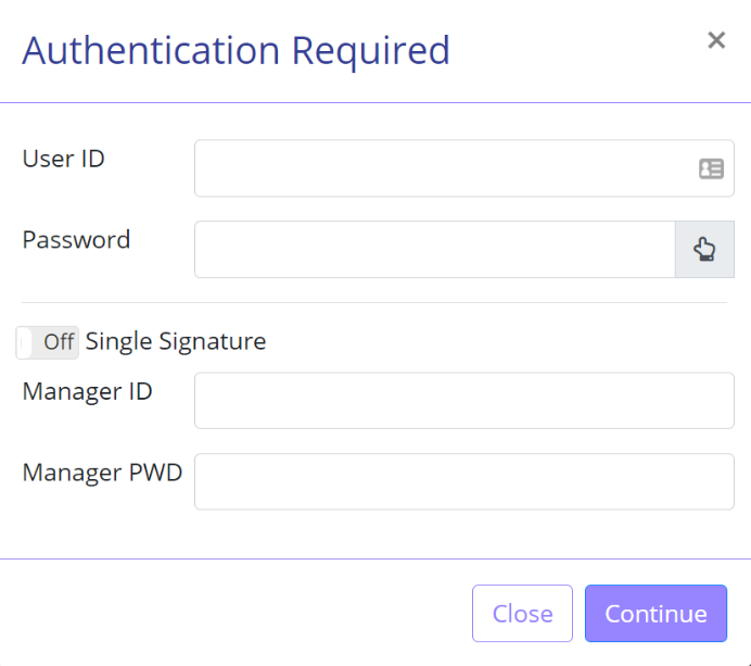 Authentication Required prompt