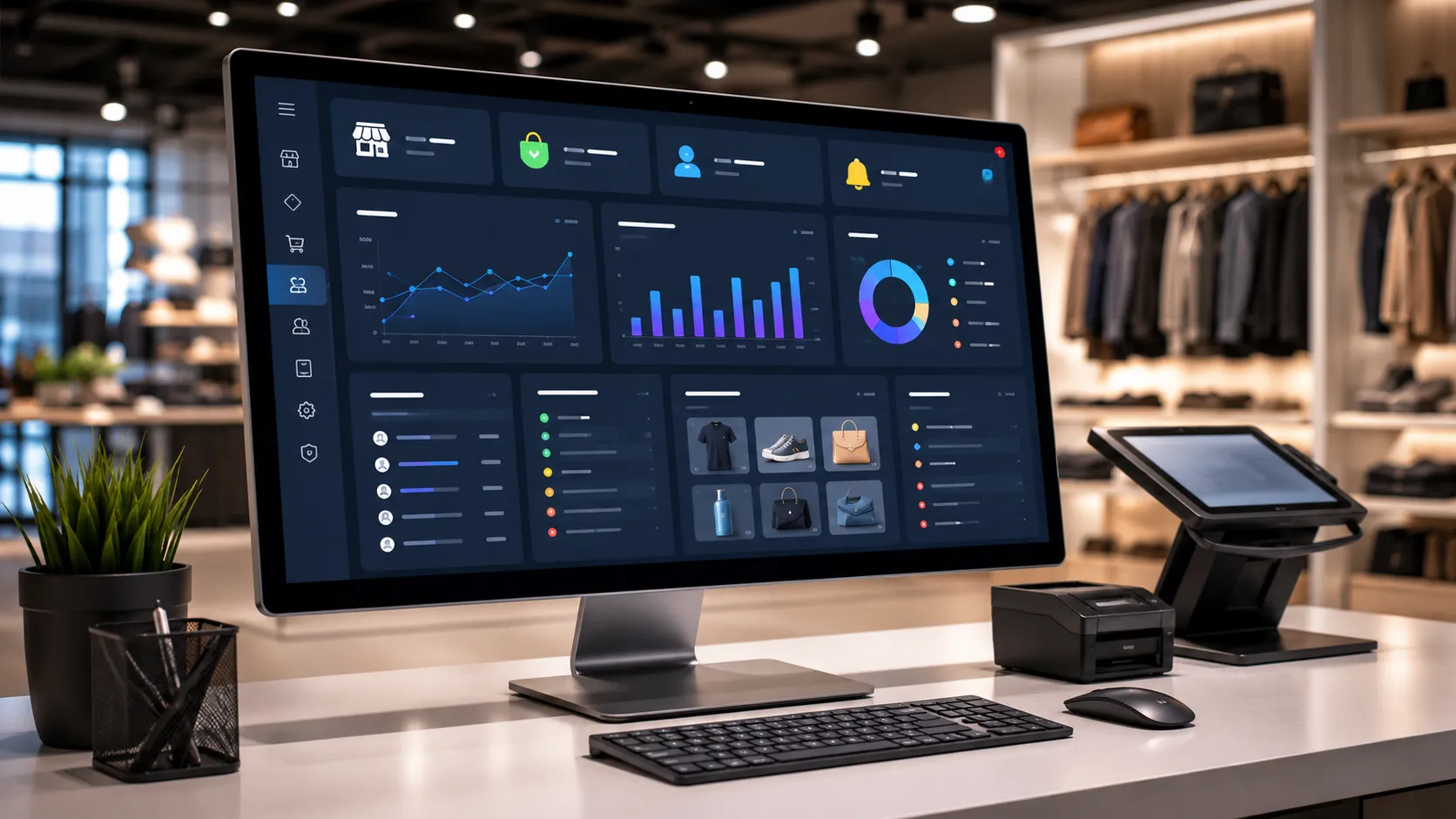 MTPOS business management dashboard for multi-store retail administration