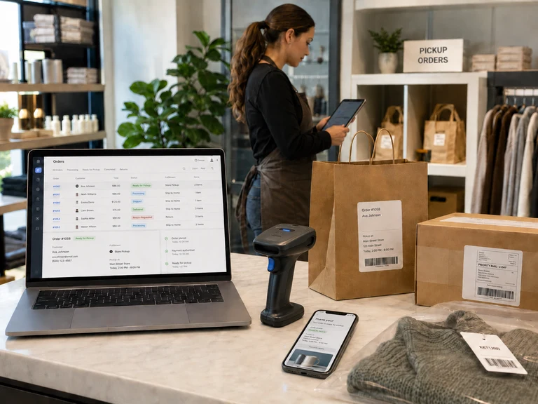 MTPOS online ordering, pickup in store, fulfillment, and connected retail inventory