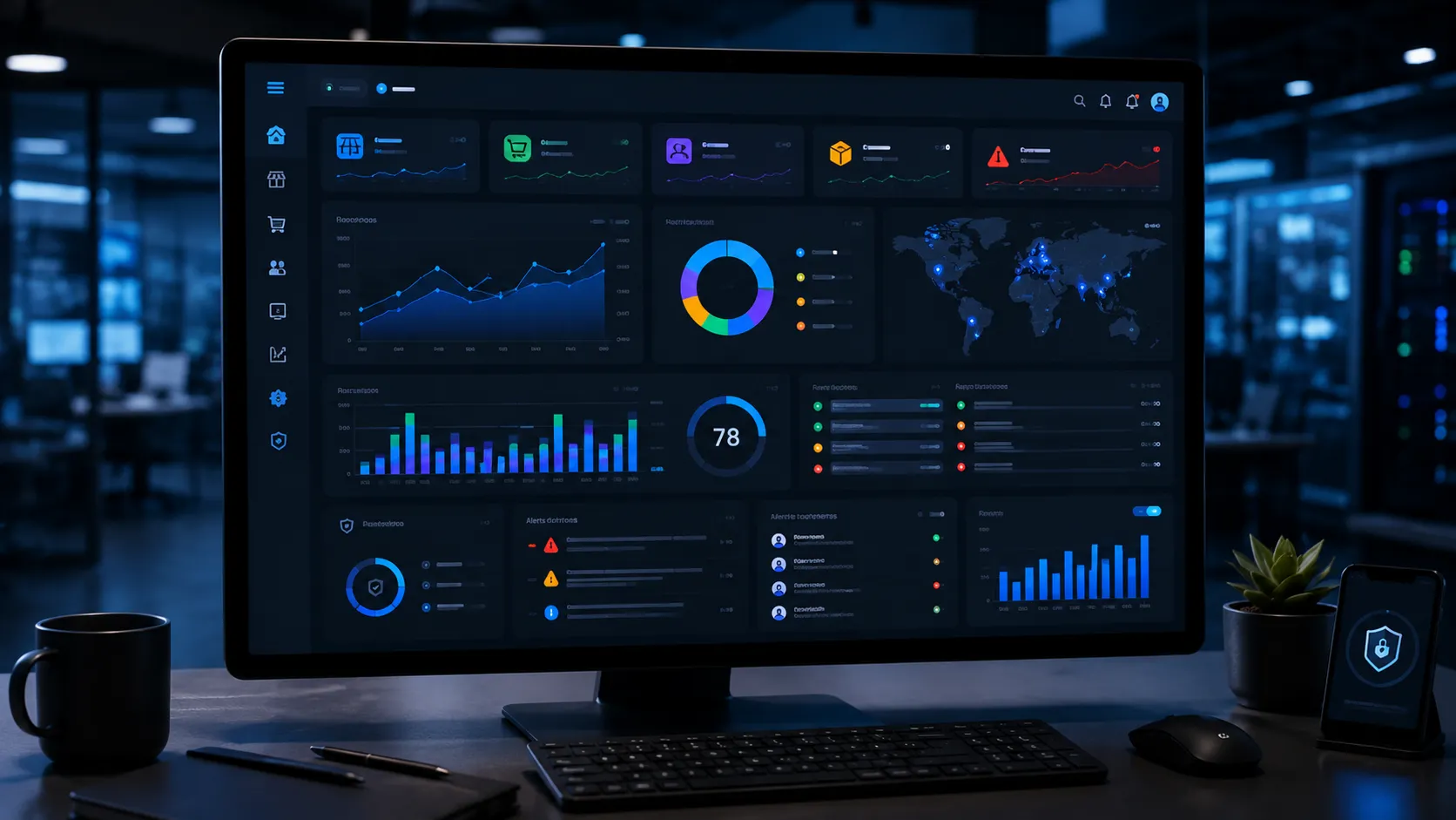 MTPOS dashboards alerts notifications and security reports
